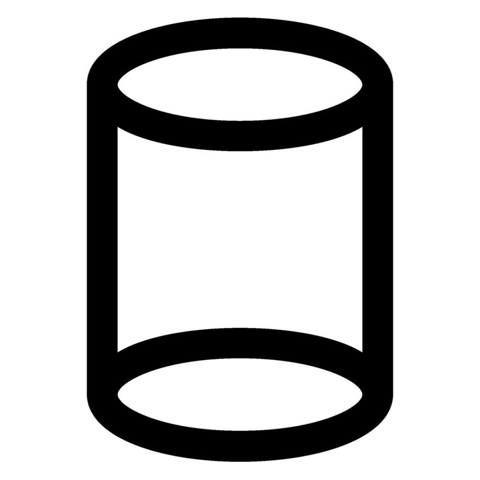 ícone de glifo de cilindro vetor