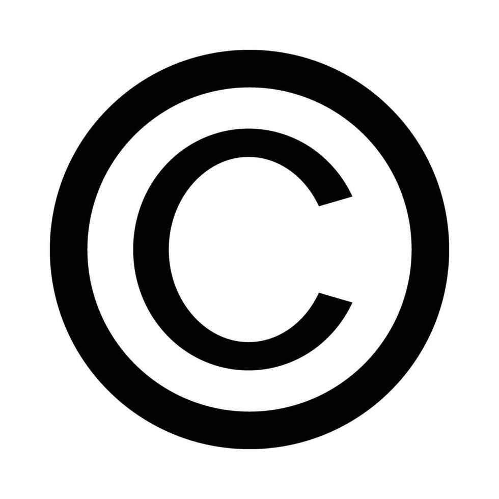 direito autoral vetor glifo ícone para pessoal e comercial usar.
