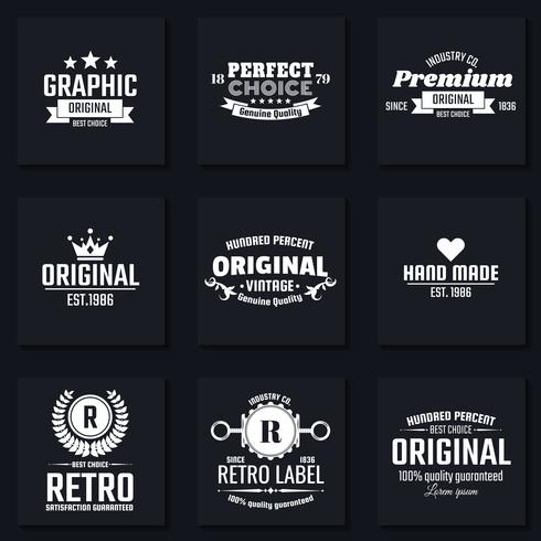 Vintage Retro Vector Logo para banner