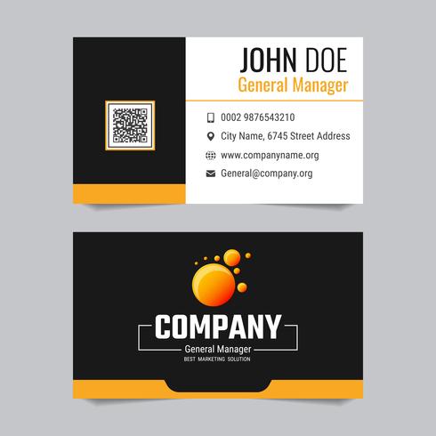 Modern business card Modelo de design de vetor