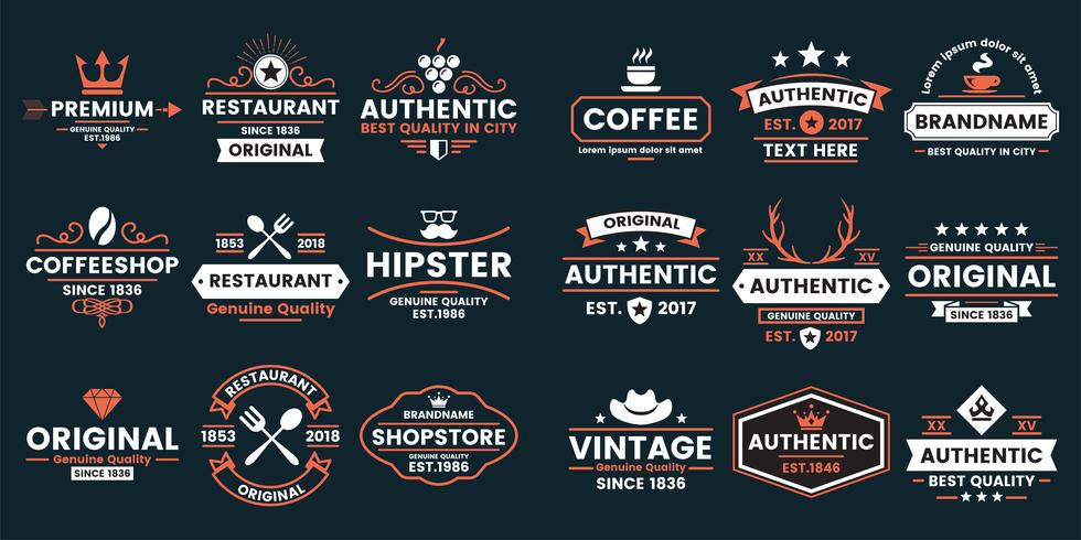 Vintage Retro Vector Logo para banner