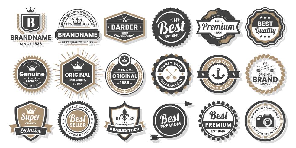 Vintage Retro Vector Logo para banner