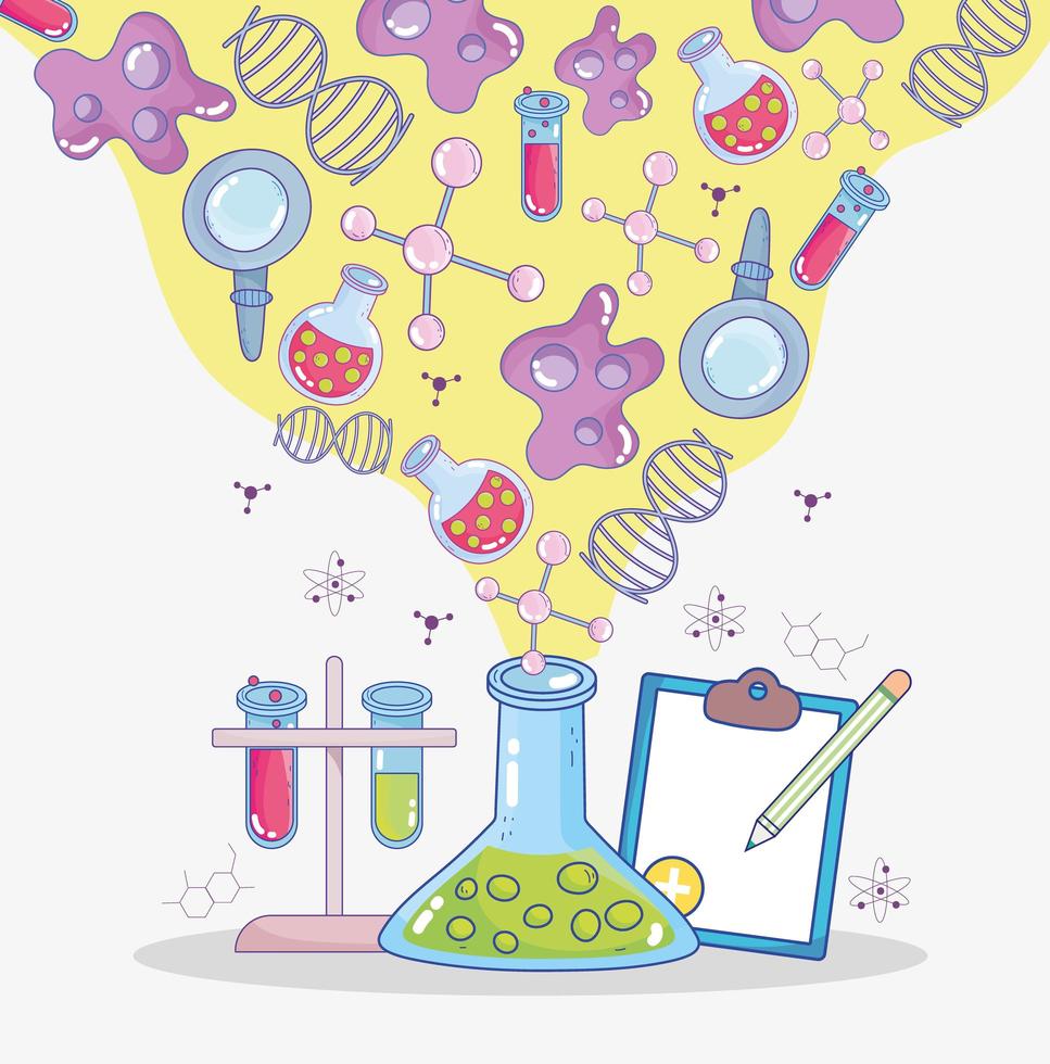 biologia da educação científica vetor