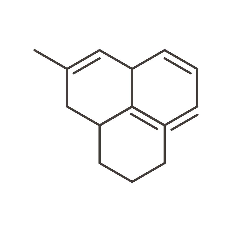 química estrutura molécula ciência linha estilo vetor