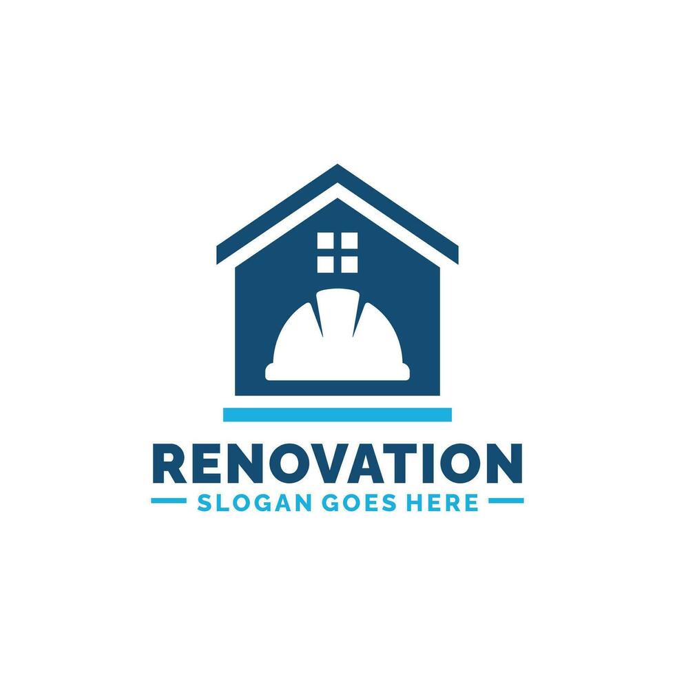 casa renovação logotipo Projeto vetor ilustração