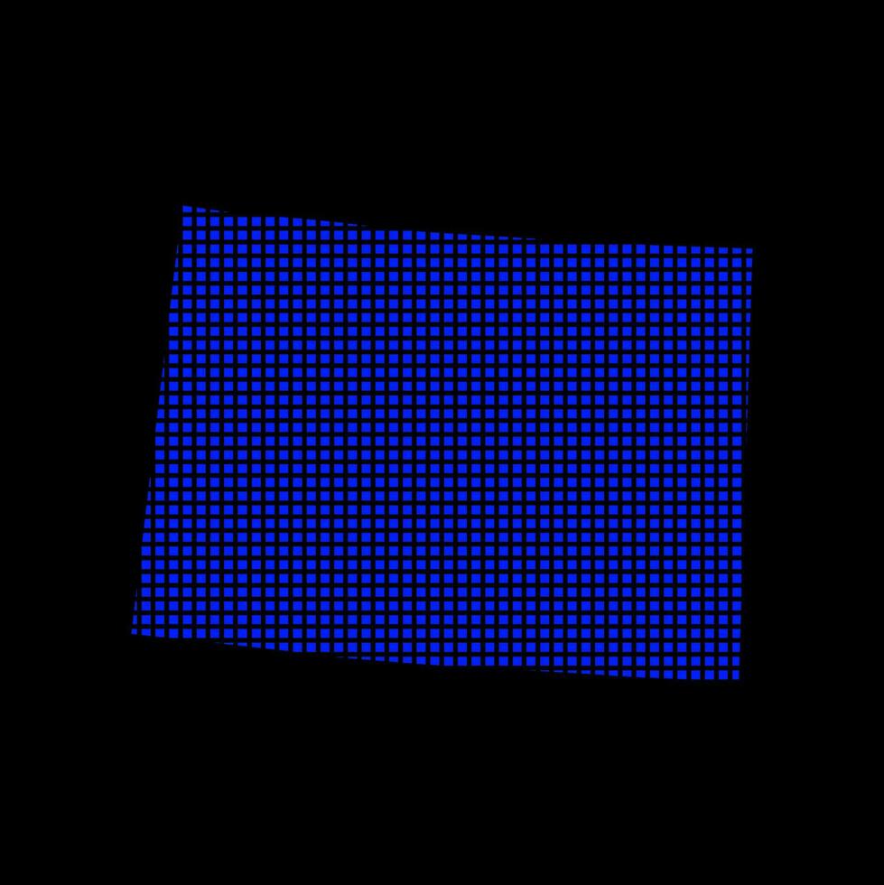 Colorado píxeis mapa dentro vetor forma. Colorado EUA mapa.