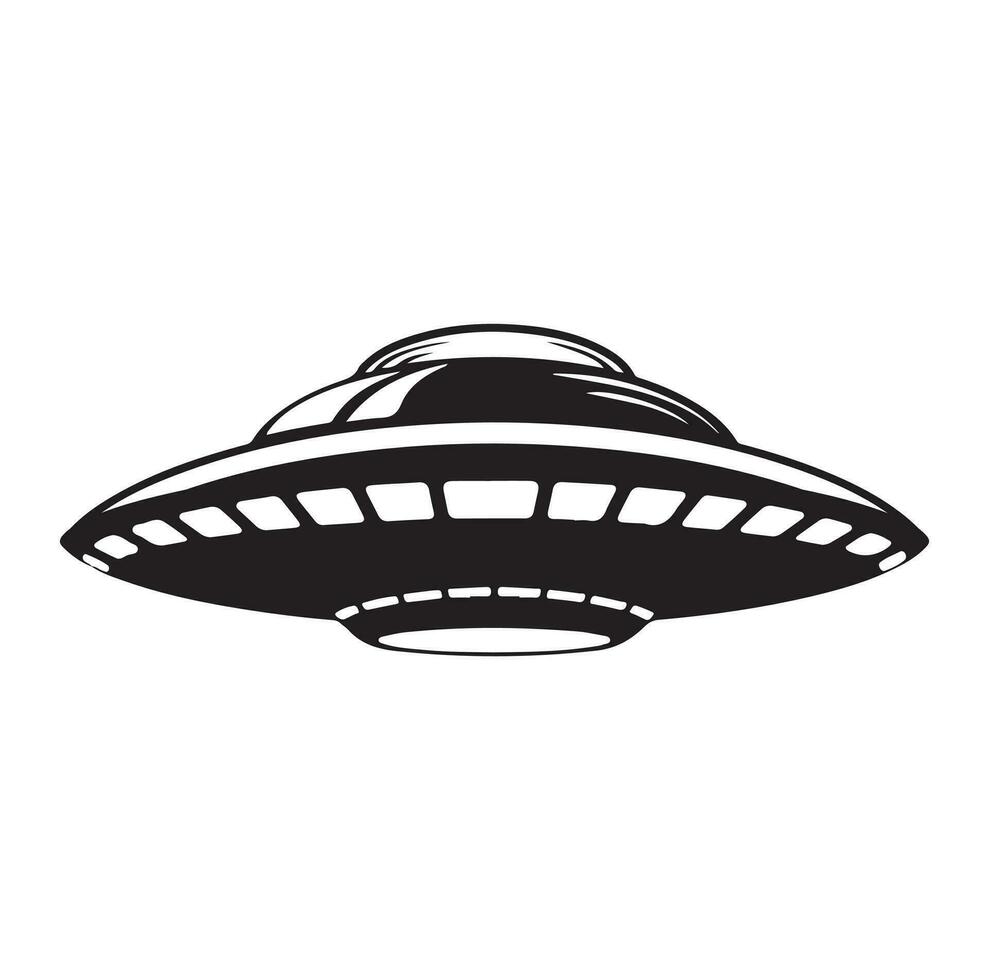 UFO vetor ilustração não identificado vôo objeto pires cósmico embarcação