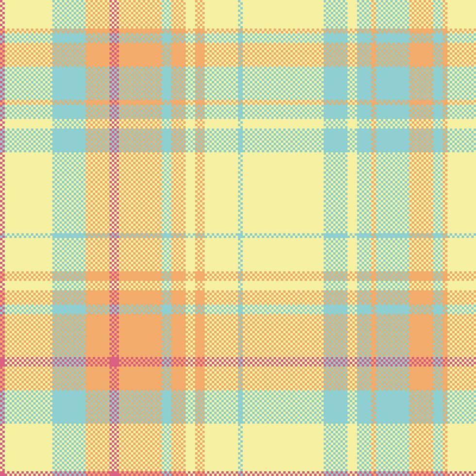 tecido tartan xadrez do têxtil desatado vetor com uma fundo Verifica padronizar textura.