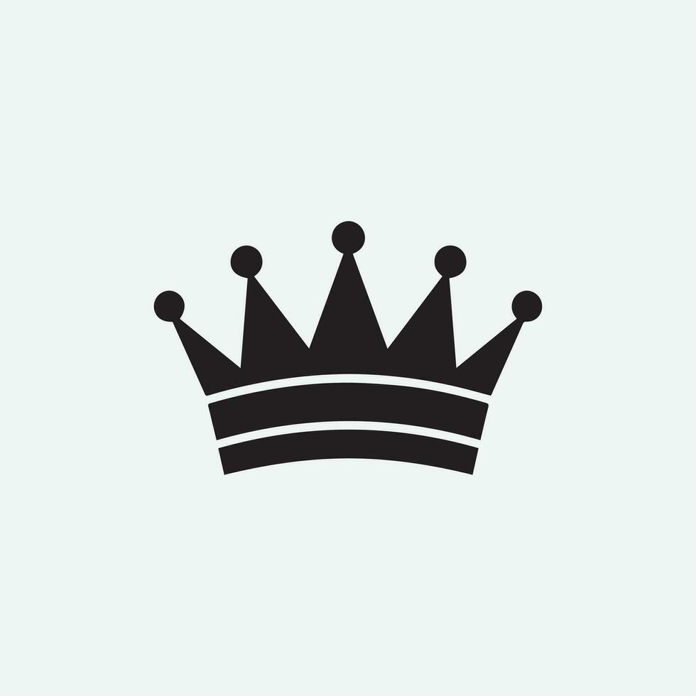 coroa silhueta logotipo vetor