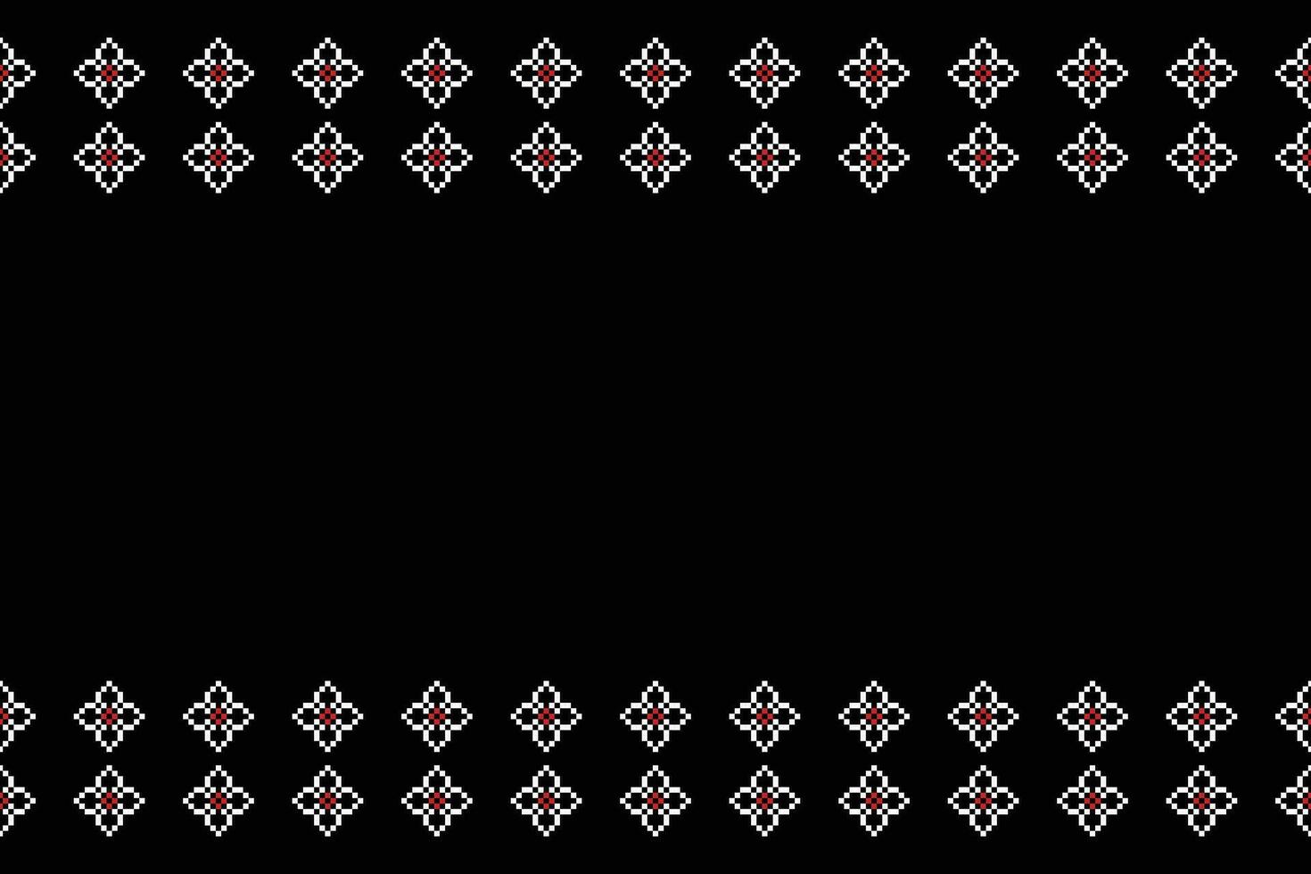 étnico geométrico tecido padronizar Cruz ponto.ikat bordado étnico oriental pixel padronizar Preto fundo. resumo,vetor,ilustração. textura,vestuário,quadro,decoração,motivos,seda papel de parede. vetor