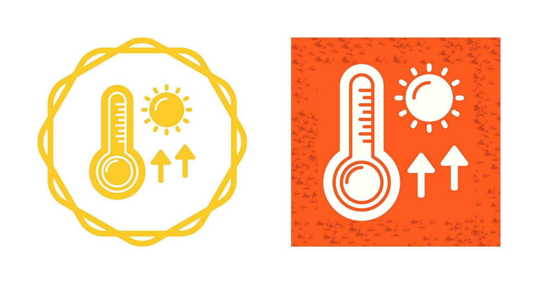 ícone de vetor de altas temperaturas