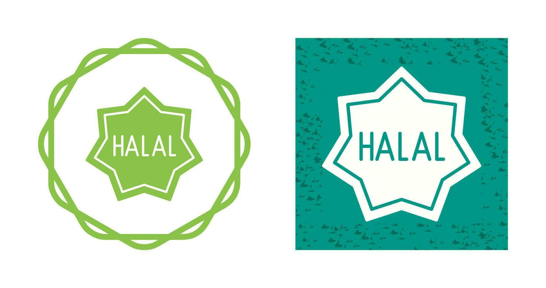 ícone de vetor halal