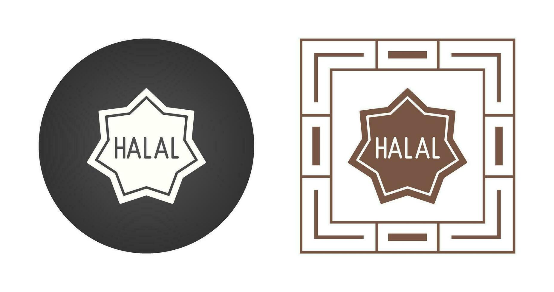 ícone de vetor halal