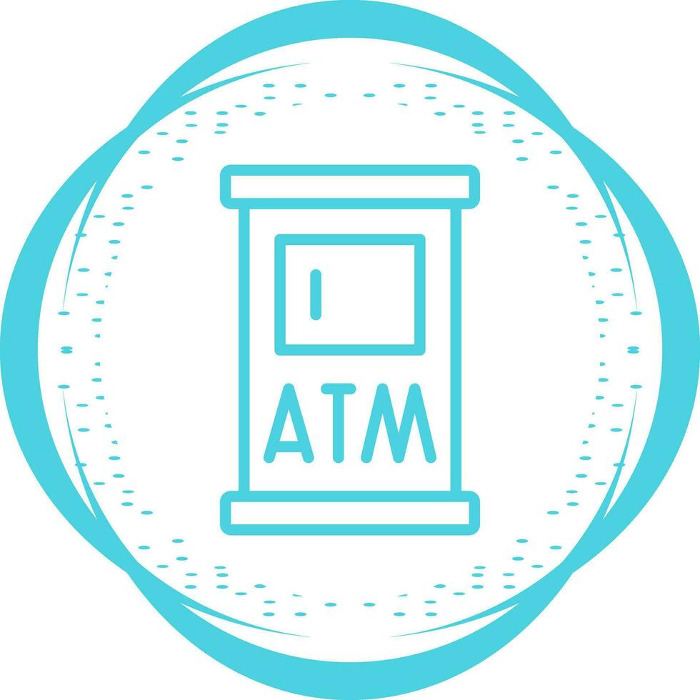 ícone de vetor de máquina atm