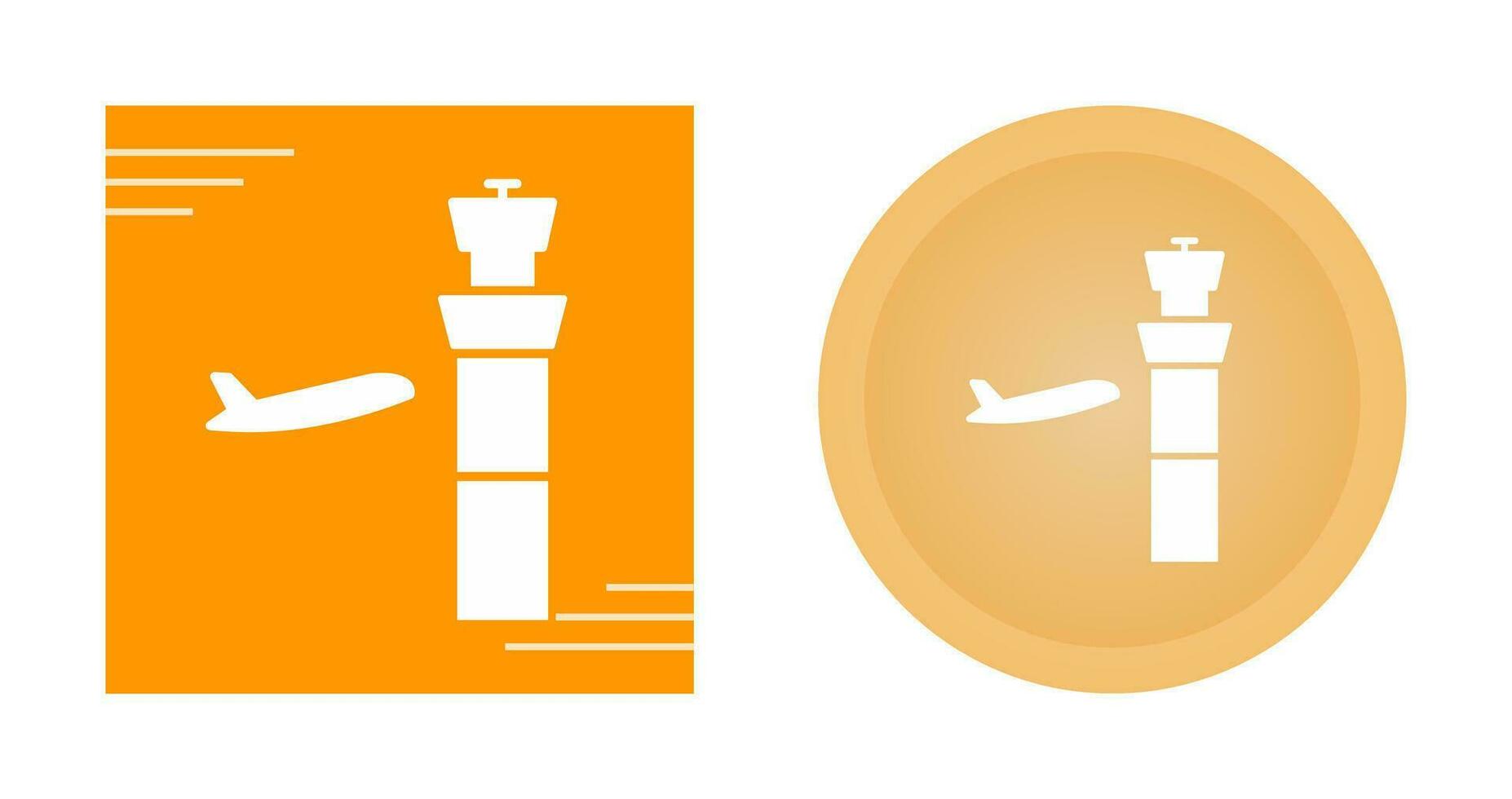 ícone de vetor de torre de controle aéreo