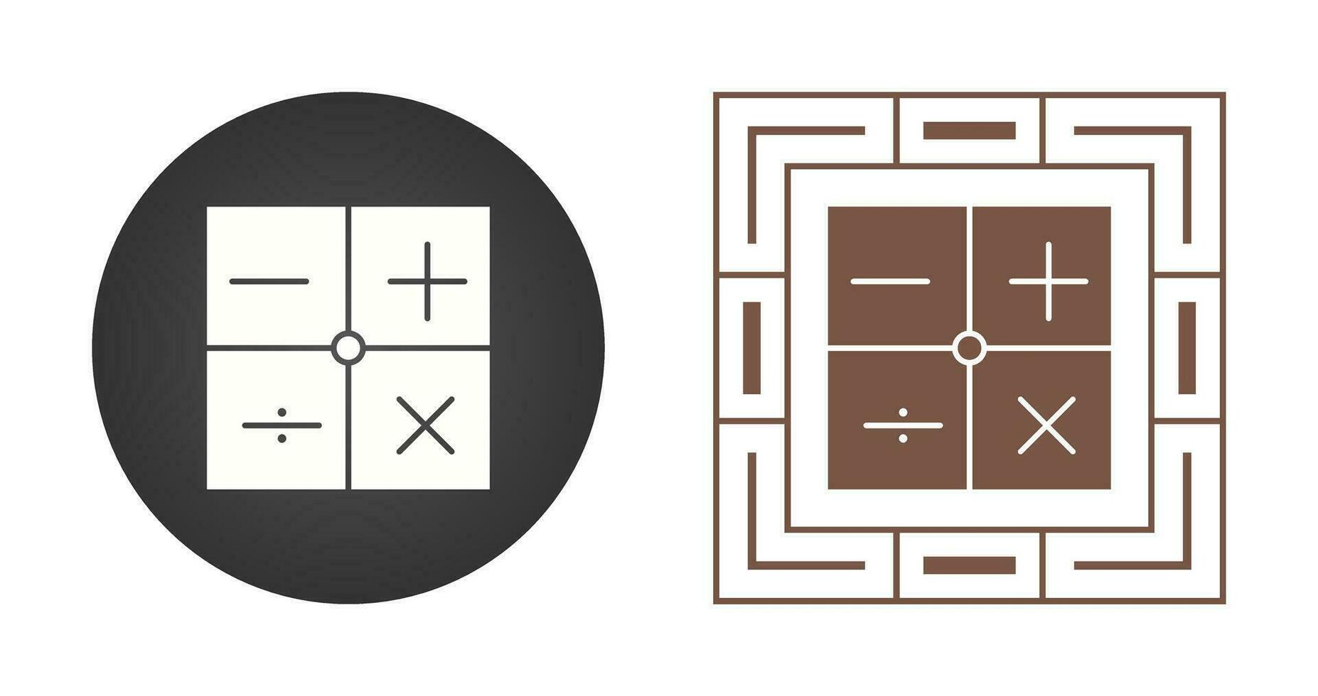 ícone de vetor de símbolos matemáticos