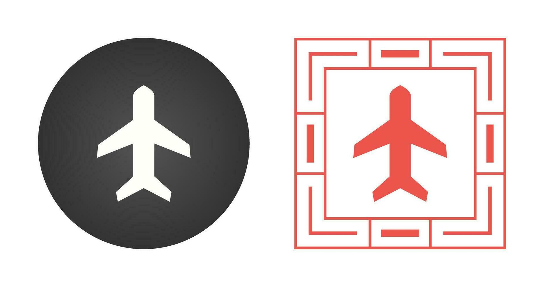 ícone de vetor de modo avião