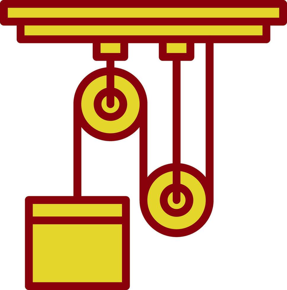 design de ícone de vetor de polia