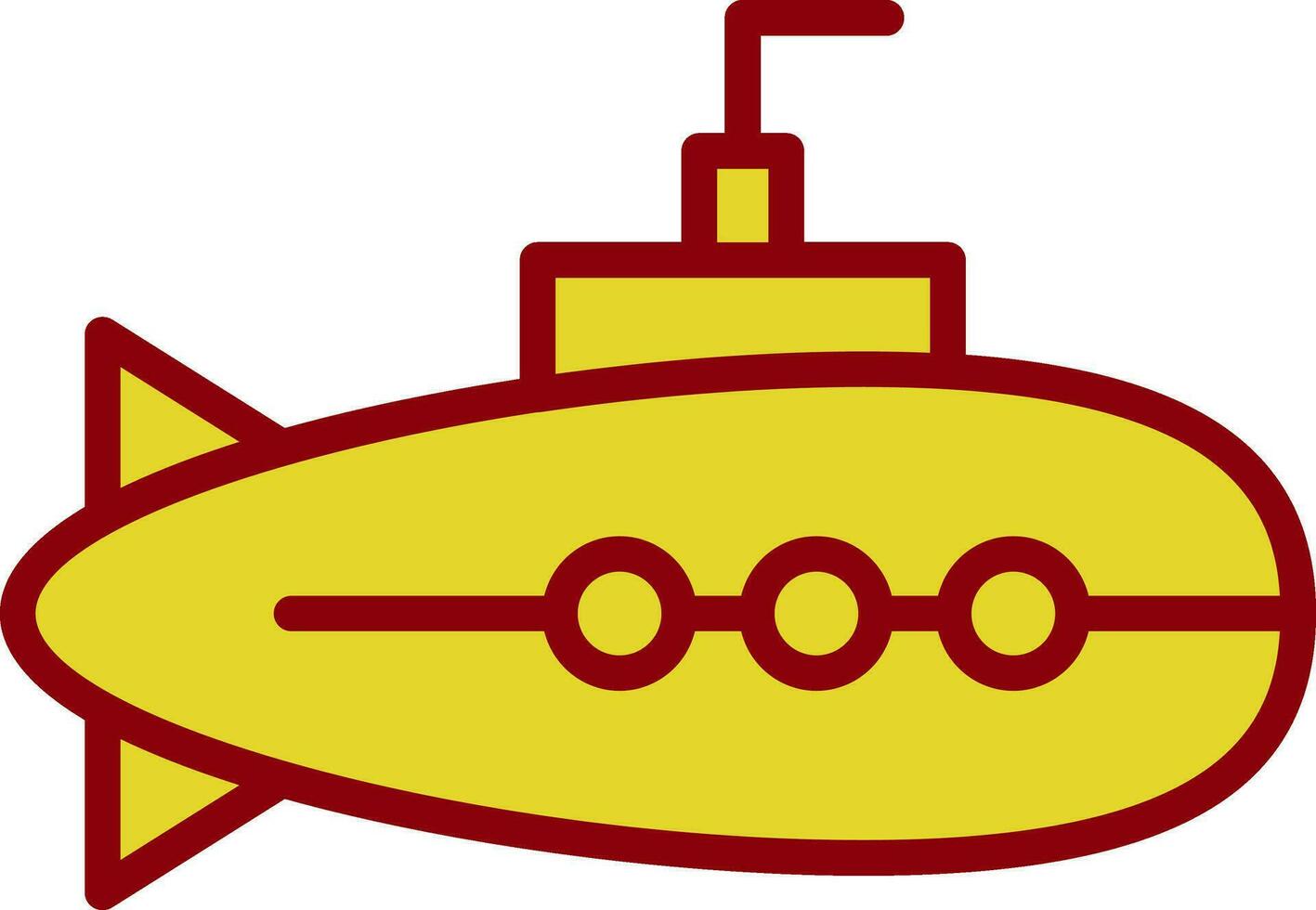 design de ícone de vetor submarino