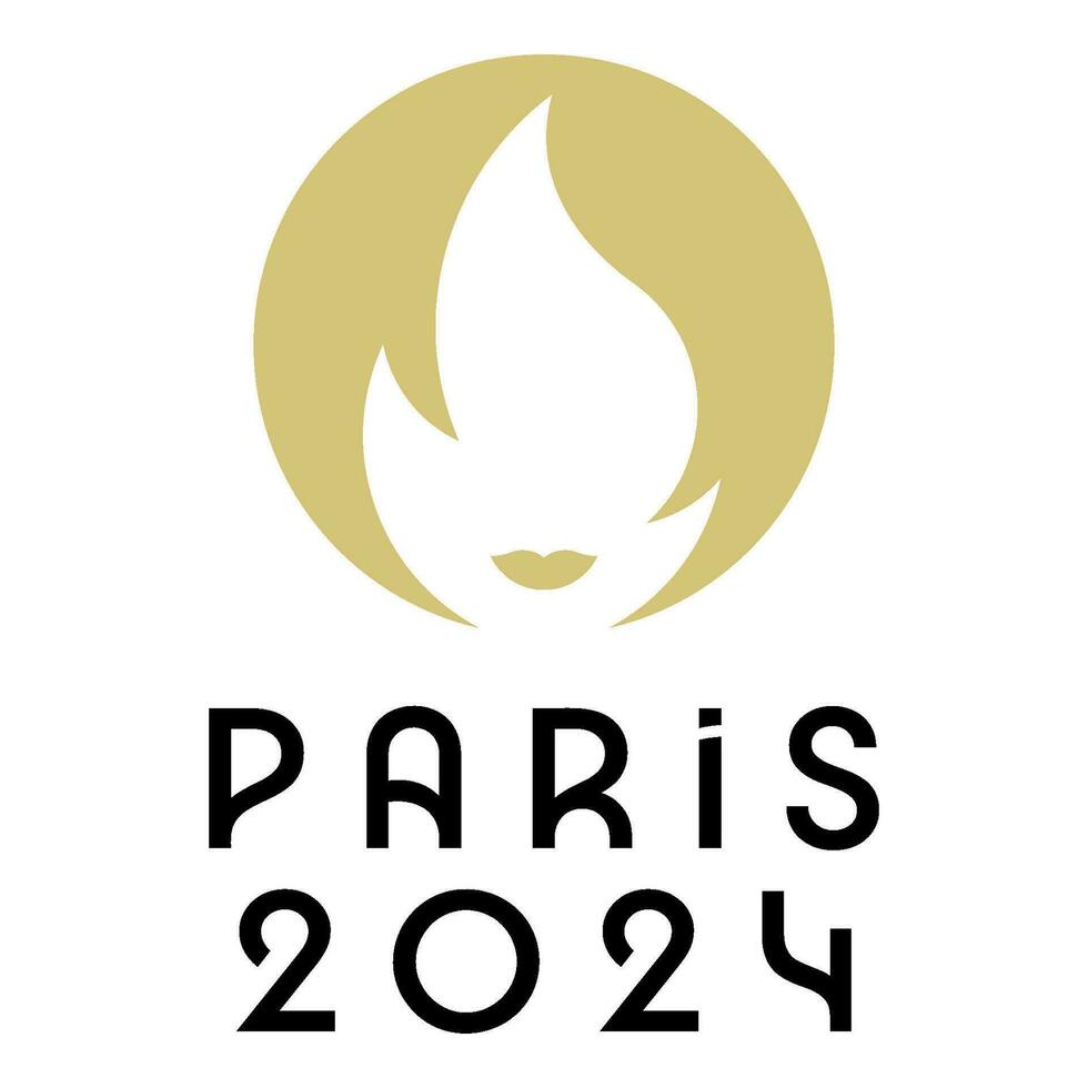 Ucrânia, carcóvia - agosto, 2, 2023. Paris, França, 2024 verão Jogos Olímpicos oficial logotipo. vetor