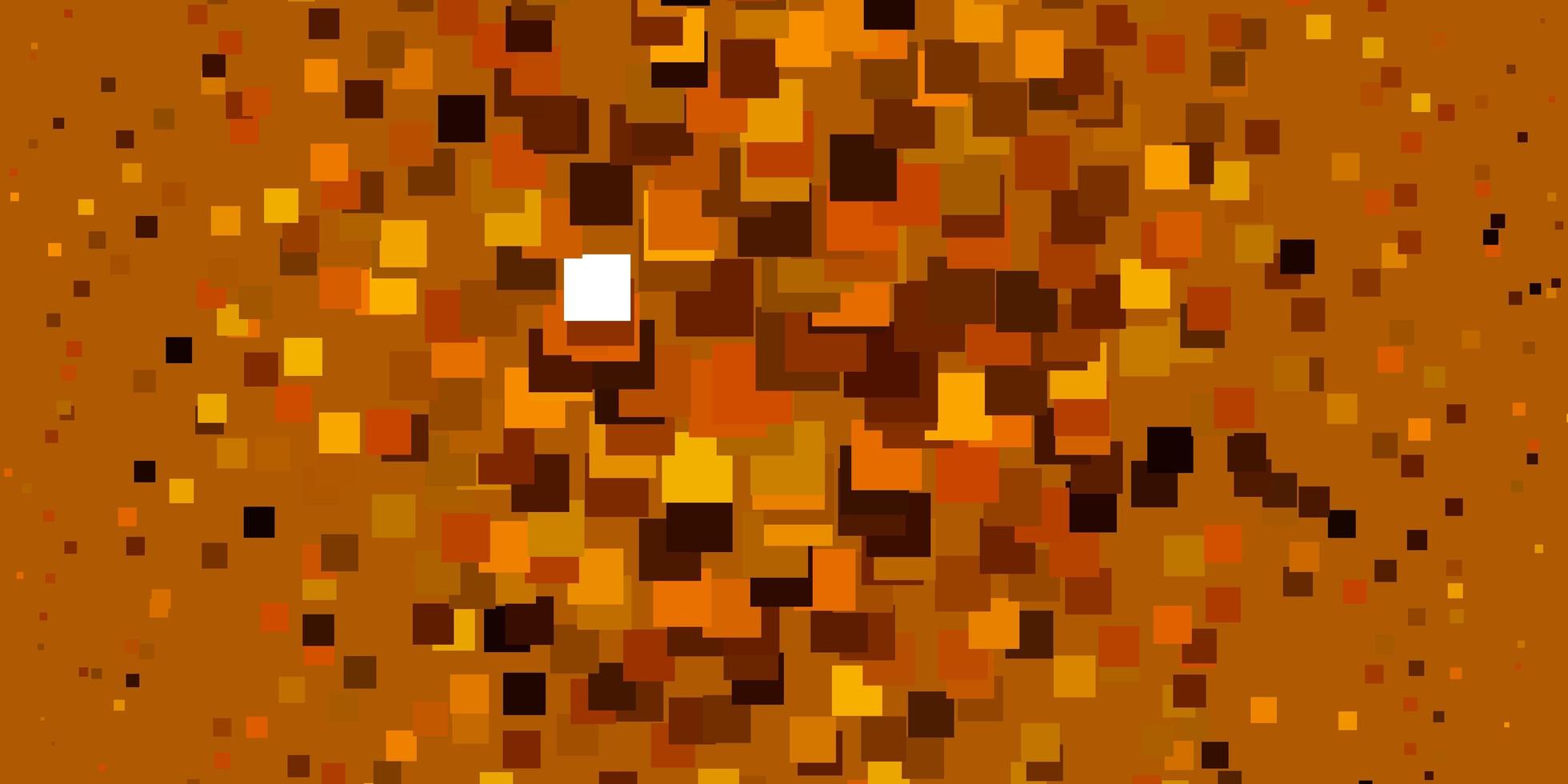 layout de vetor laranja claro com linhas, retângulos. ilustração gradiente abstrata com retângulos coloridos. modelo para celulares.