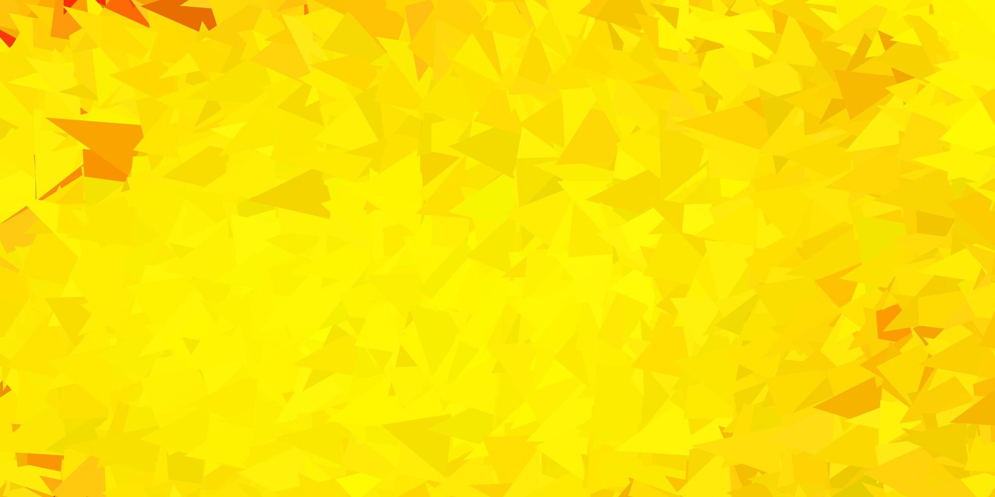 padrão de triângulo abstrato de vetor amarelo claro.