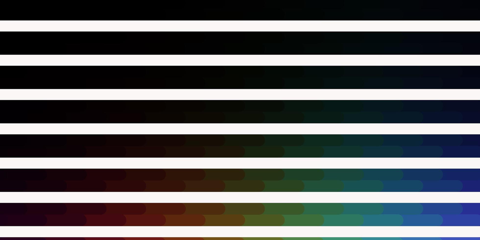 fundo escuro do vetor multicolor com linhas. linhas repetidas em abstrato com gradiente. padrão para anúncios, comerciais.