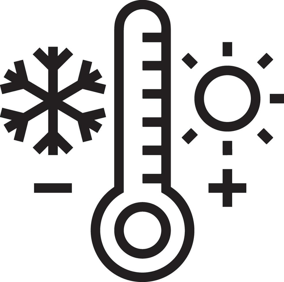 termômetro remédio ícone símbolo imagem vetor. ilustração do a temperatura frio e quente a medida ferramenta Projeto imagem.eps 10 vetor