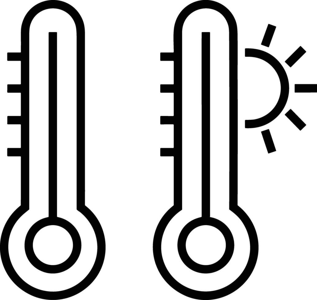 termômetro remédio ícone símbolo imagem vetor. ilustração do a temperatura frio e quente a medida ferramenta Projeto imagem.eps 10 vetor