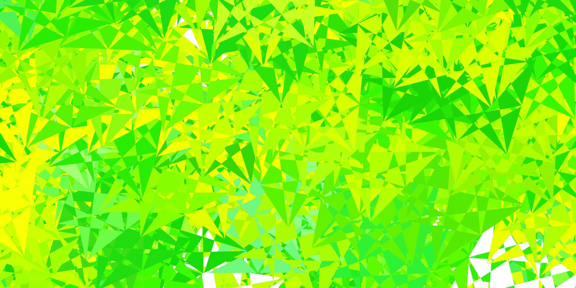 de fundo vector verde e amarelo claro com formas poligonais.