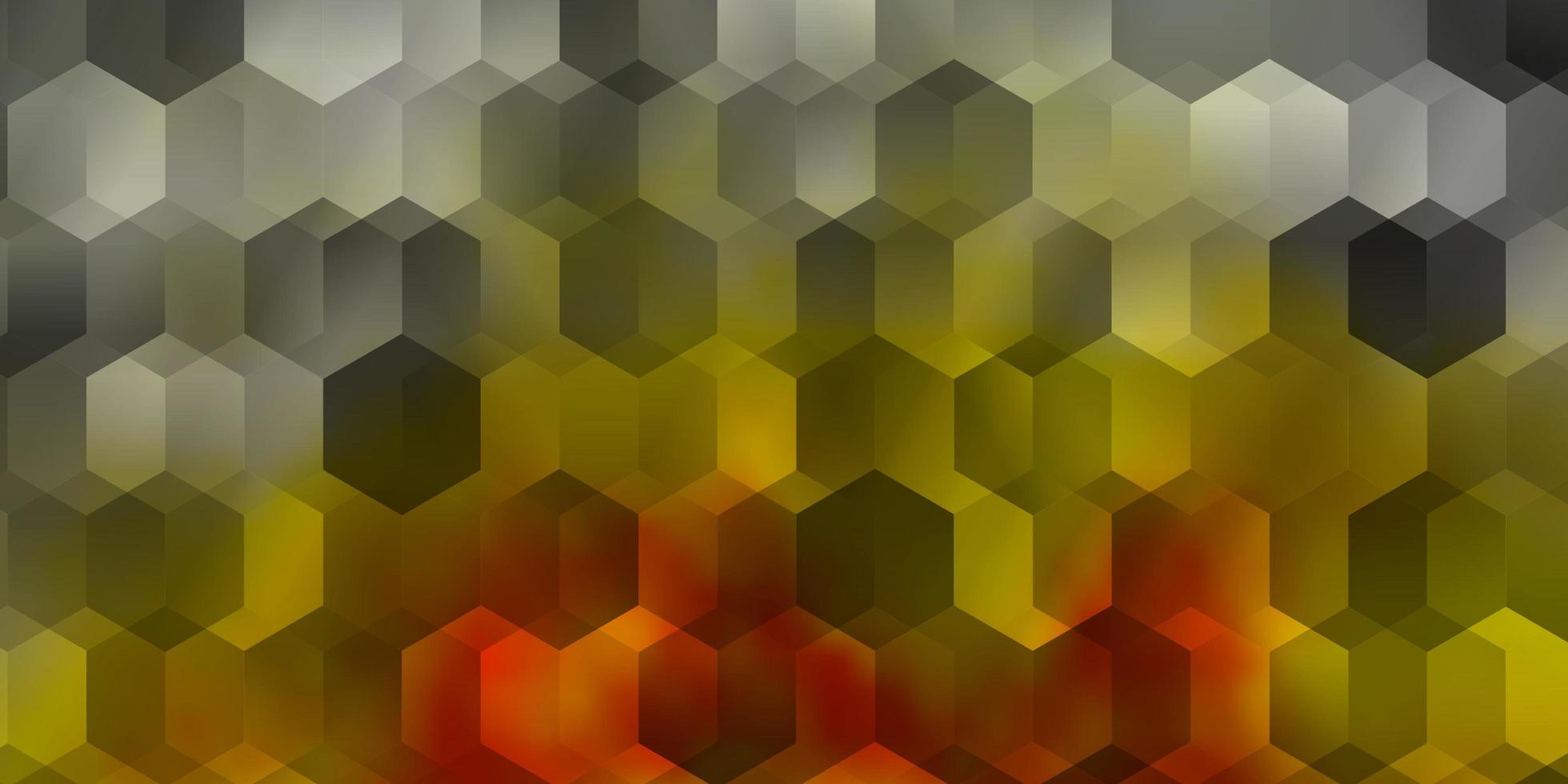 modelo de vetor laranja claro em estilo hexagonal.