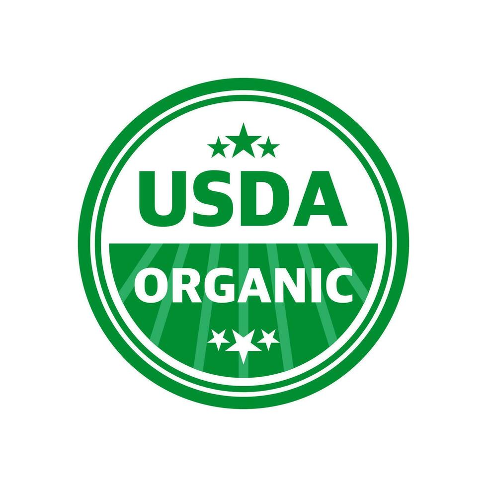 usda orgânico escudo sinal, símbolo não OGM vetor ícone