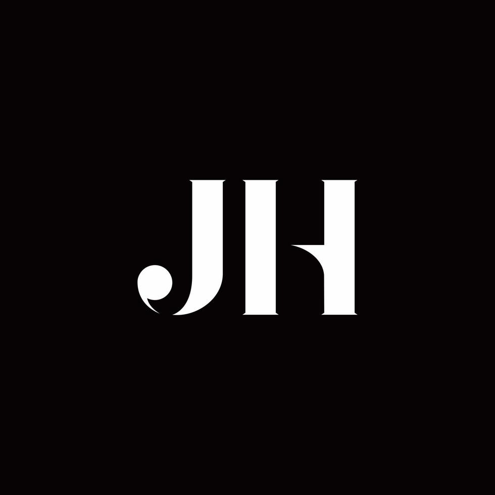 jh logo letter inicial modelo de designs de logo vetor