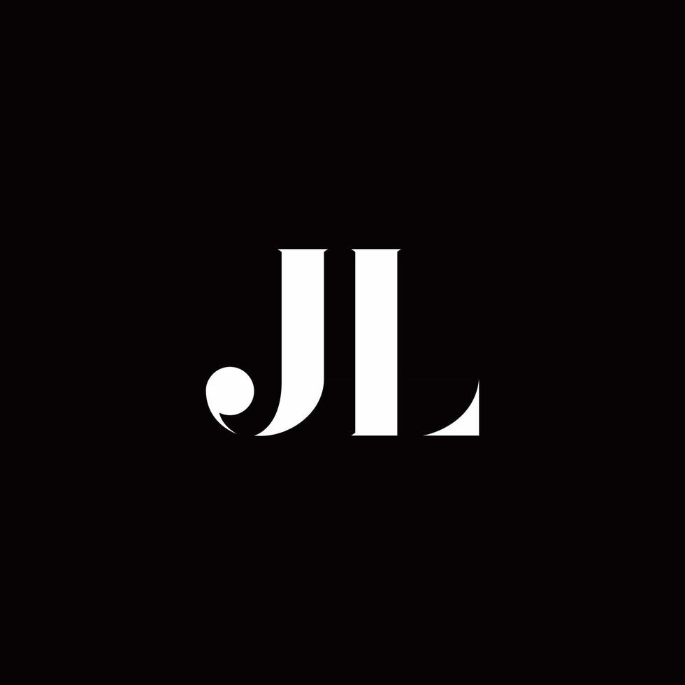 modelo de design de logotipo inicial da letra do logotipo jl vetor