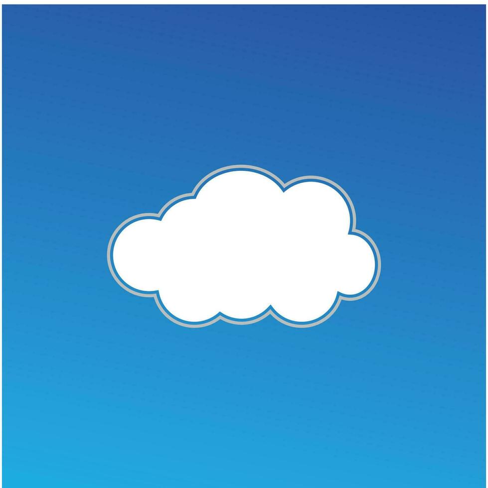 nuvem azul céu ilustração vetor plano elemento Projeto