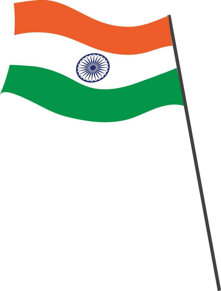 indiano bandeira, nacional símbolo ou placa. vetor