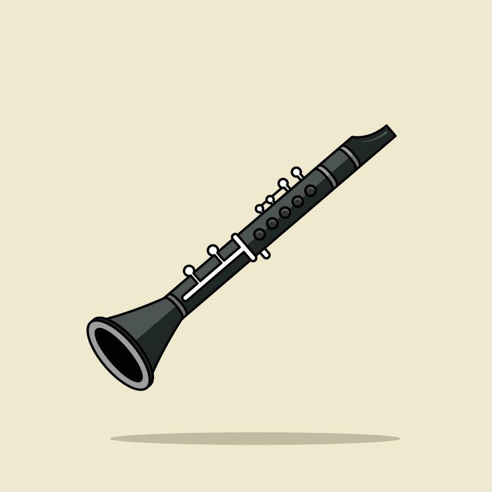 a ilustração do clarinete vetor