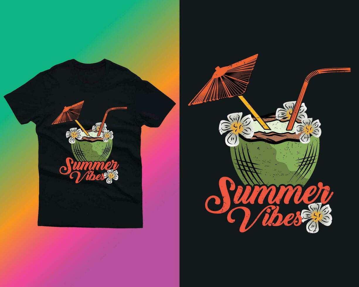 camiseta de verão vetor