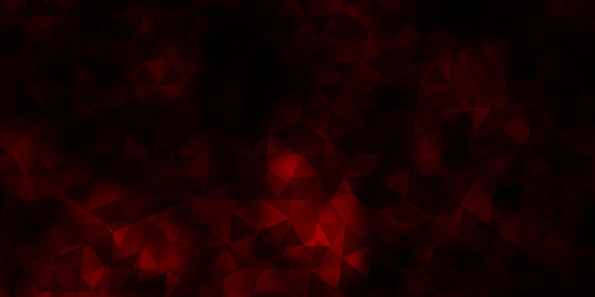 fundo vector vermelho escuro com estilo poligonal.