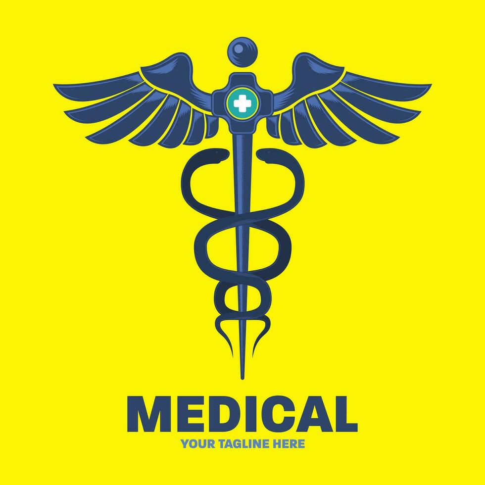 criativo médico moderno logotipo Projeto vetor