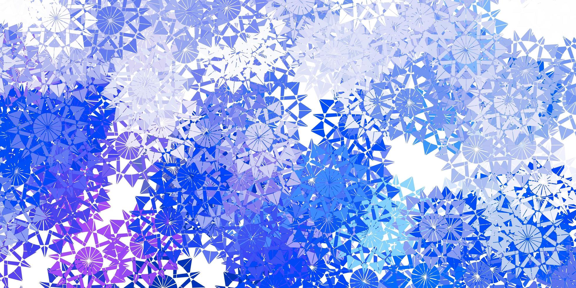 fundo vector azul claro com flocos de neve de Natal.