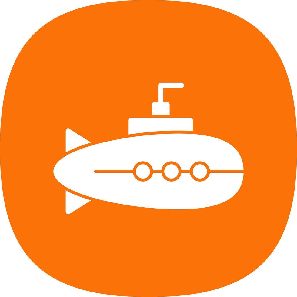 design de ícone de vetor submarino