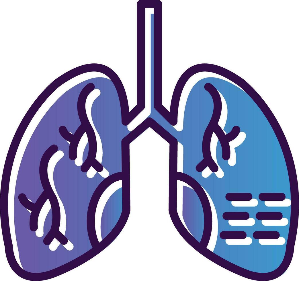 pulmão doenças vetor ícone Projeto