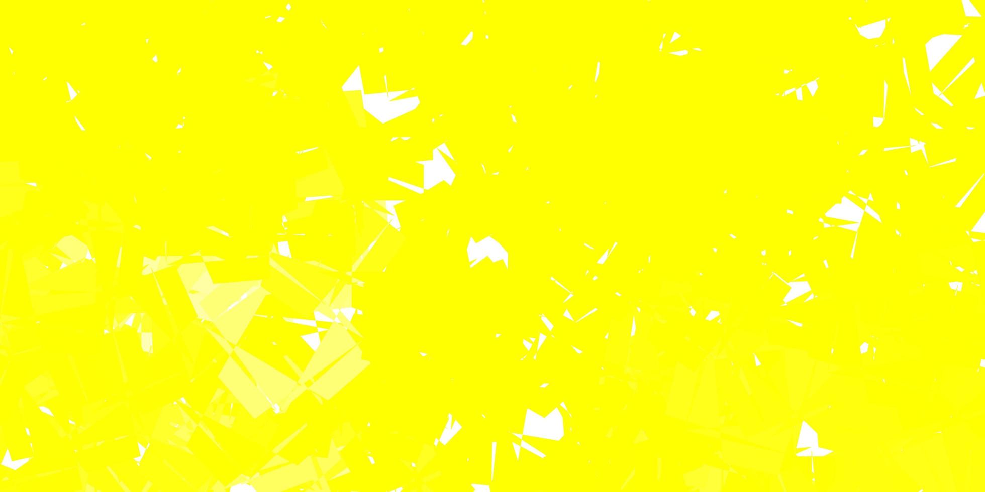 projeto do mosaico do triângulo do vetor amarelo claro.