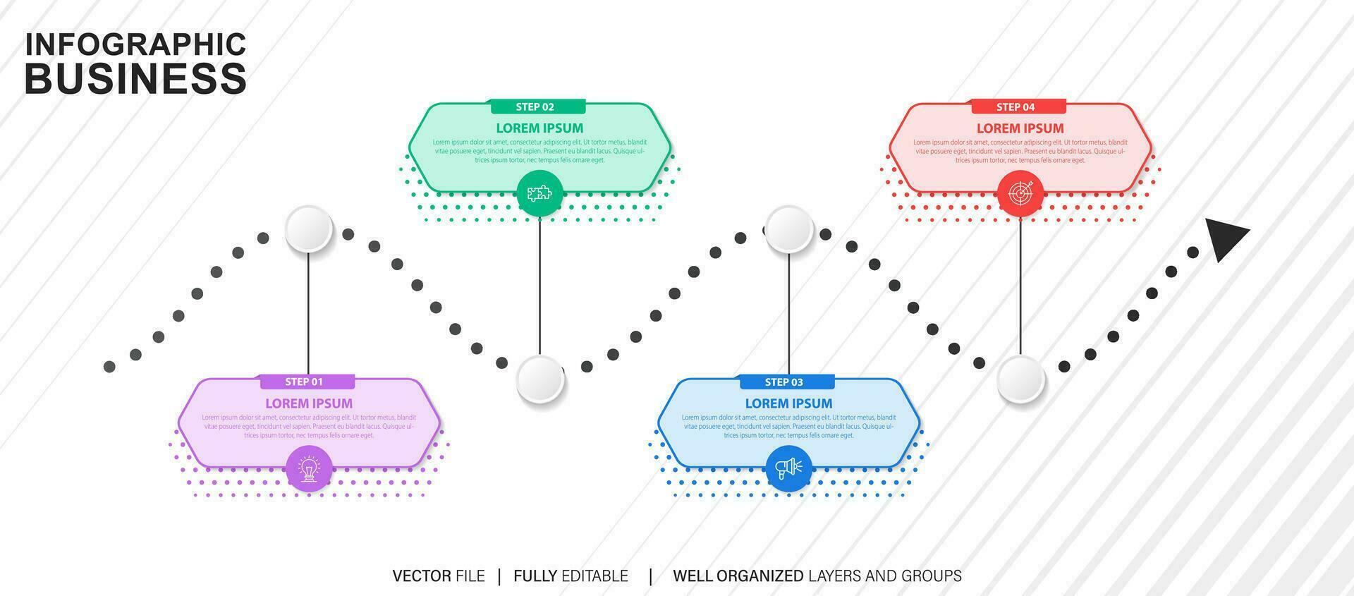 modelo de design infográfico com lugar para seus dados. ilustração vetorial. vetor