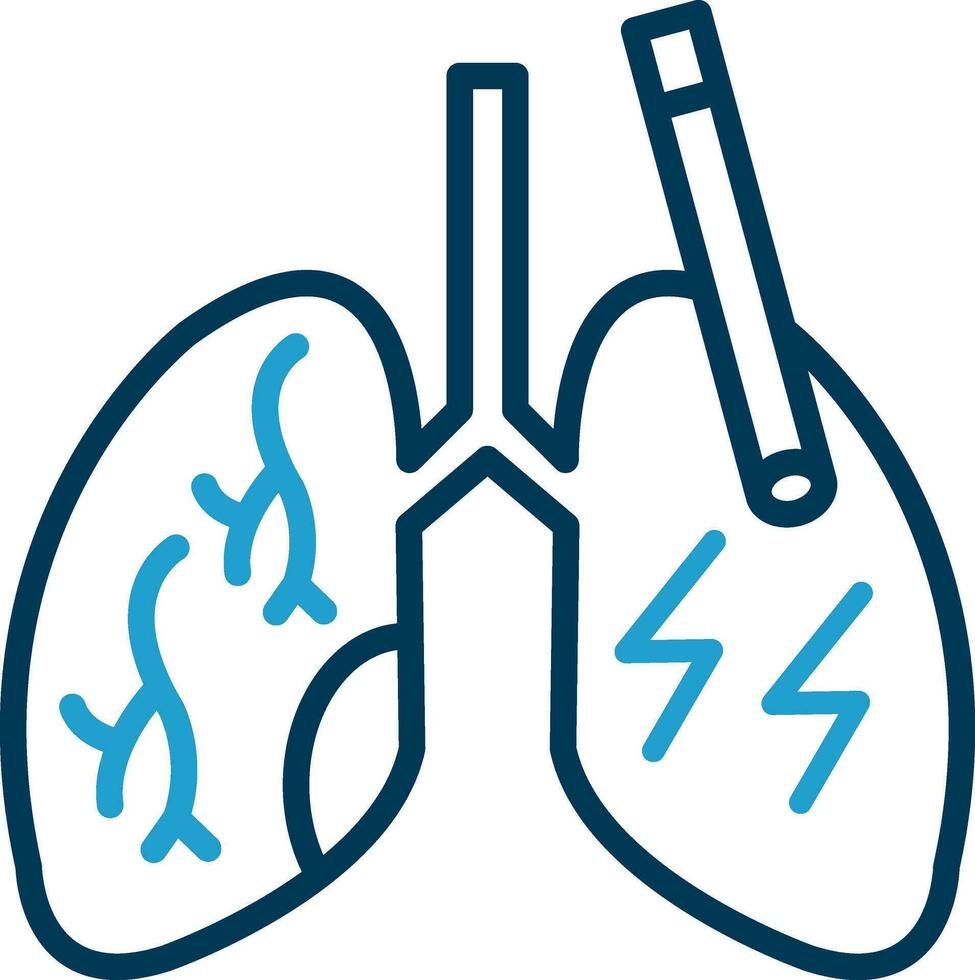 design de ícone de vetor de pulmões