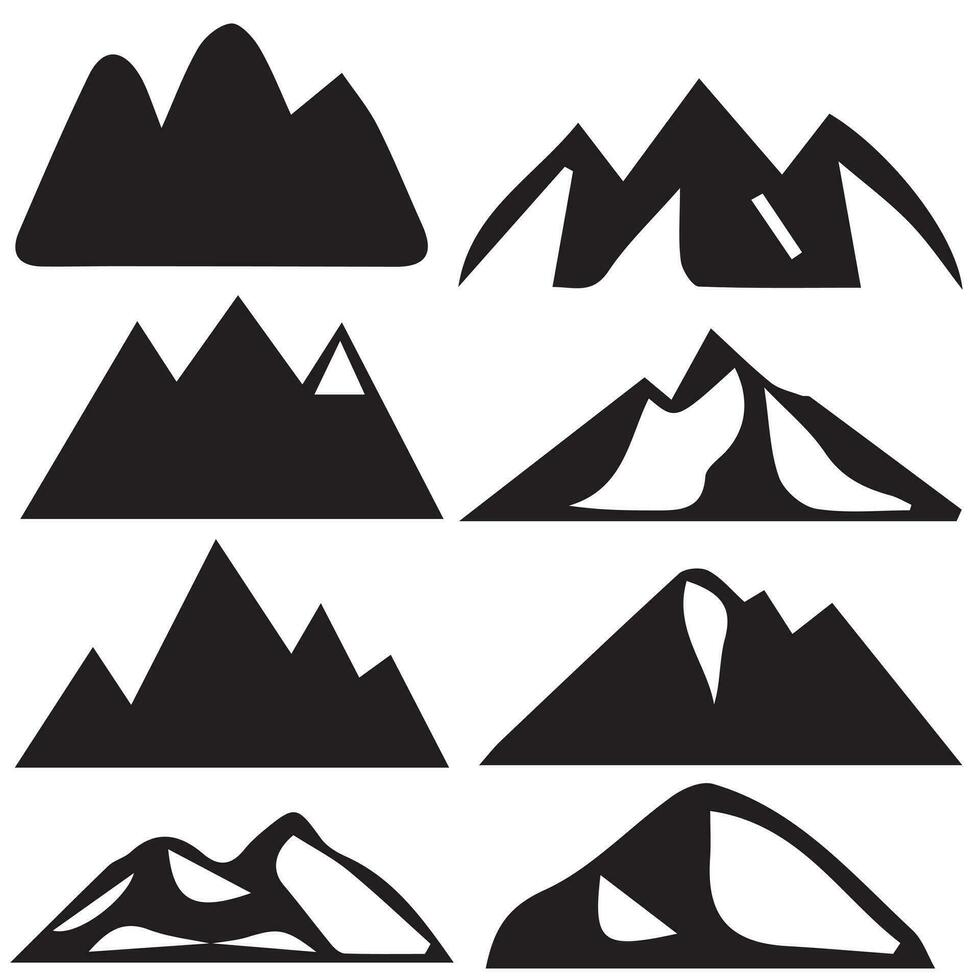 montanha vetor formas para logotipos