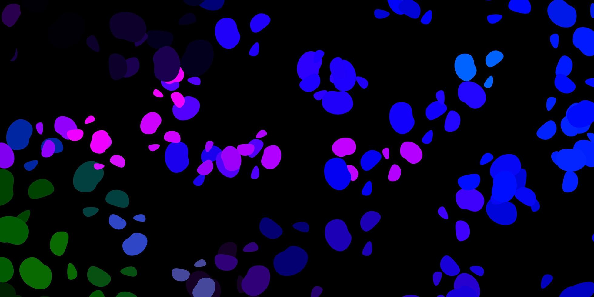 fundo escuro do vetor multicolor com formas aleatórias.
