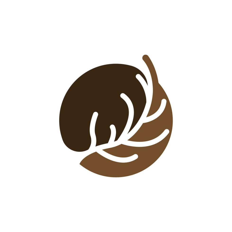 veado chifre logotipo Projeto chifre animal ilustração minimalista simples símbolo ícone vetor