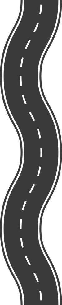 estrada com marcações ilustração opções estrada sinuoso complicado vetor